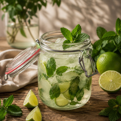 Mojito im Bügelglas