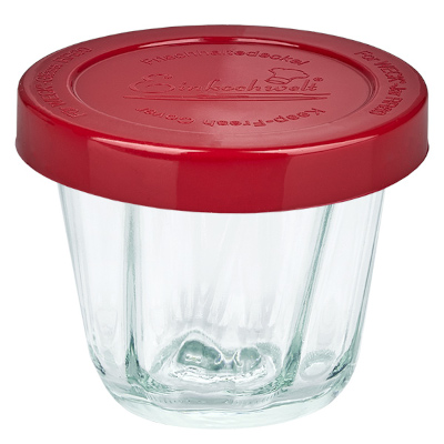 WECK Glas mit rotem Silikondeckel WECK Glas mit rotem Silikondeckel ? Resteküche nachhaltig aufbewahren
